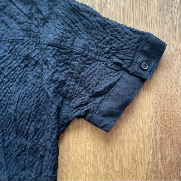 NWT MAX STUDIO SHORT SLEEVES  BLACK SHIRT - XS - Picture 4 of 9